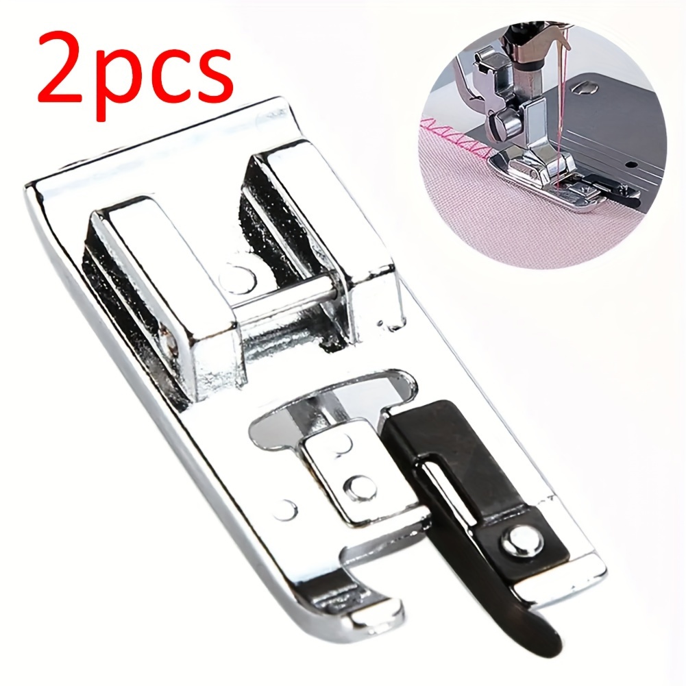 

2pcs Silvery Overlock Presser Set For Low Shank & Machines - For Sewing, Quilting &