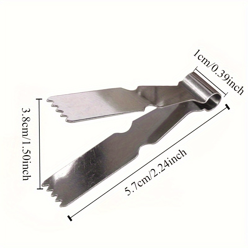 1/4pcs Stainless Steel Baking Tongs - Pastry Mold For Bread, Buns And Dough Shaping Tool