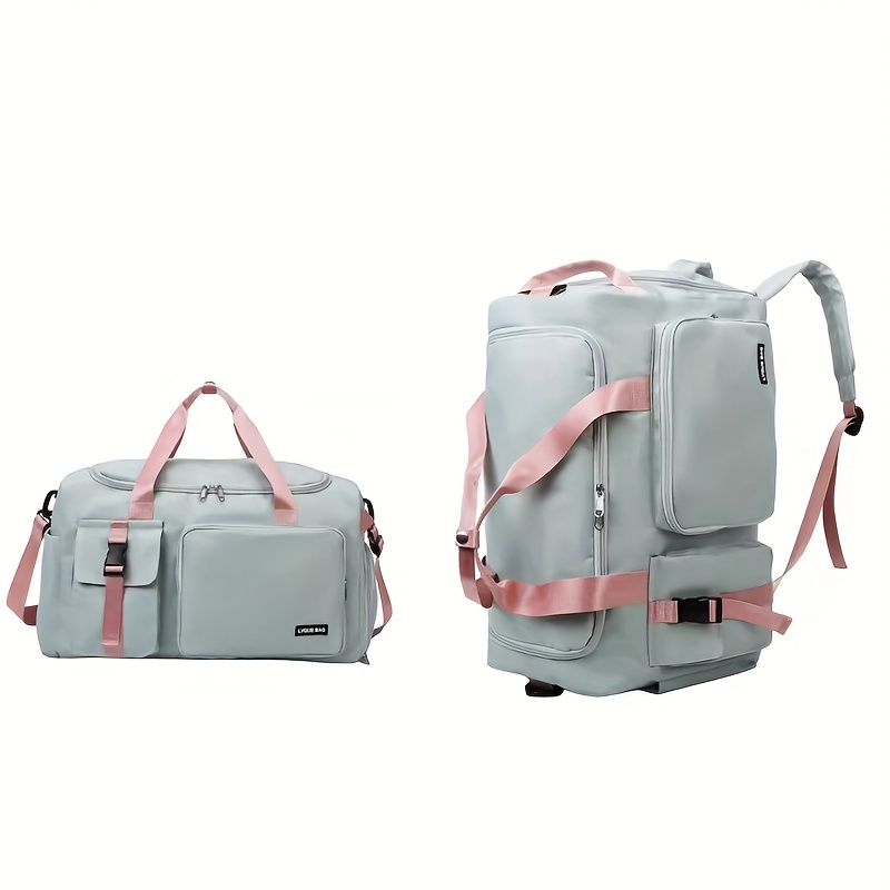Image of Bag Double Shoulder Luggage Pack Men's And Women' Trip Travel Boarding Shoe Storage Bag Multifunctional Clothes Protection Bag Sports Bag Portable Fitness Training Bag