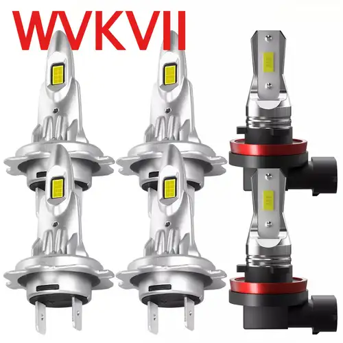 6x SHENKENUO LED Headlight Bulbs For BMW 328i 2007-2016 – Hi/Low Beams & Fog Lights, 8000K Ice Blue