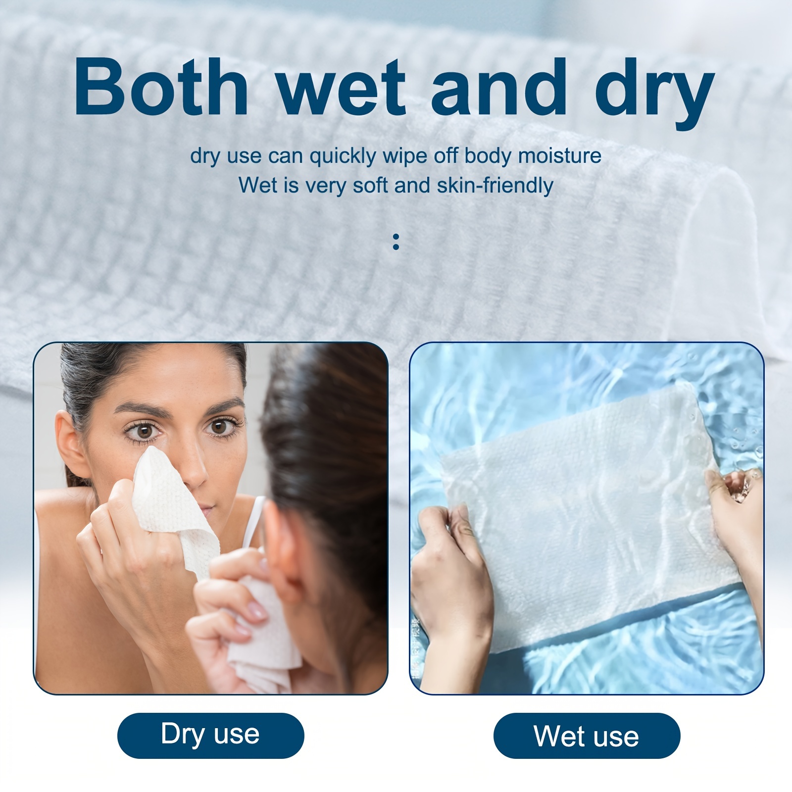 Makeup Remover Purcotton Baby Cotton Tissue Ultra Soft 100% Pure Cotton Baby Dry Wipe,Wet And Dry Use,600 Count Unscented Disposable Cotton Facial Tissues & Face Towel For Baby Sensitive Skin Hello Bello