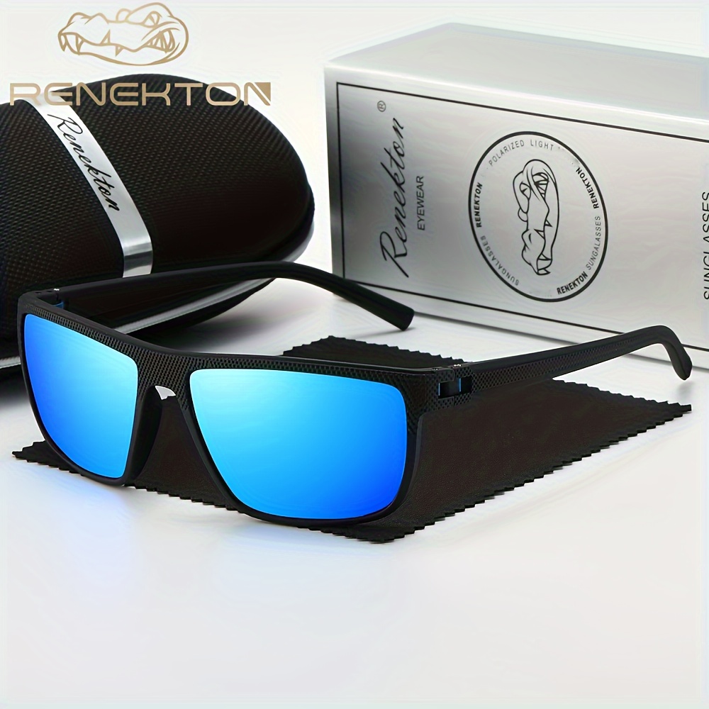 Renekton Men's Business Square Polarized Sunglasses for Outdoor Sports Cycling,Sun Glasses,Oculus Son Glasses,Goggles Sunglasses Sunglasses,Y2k,Eye