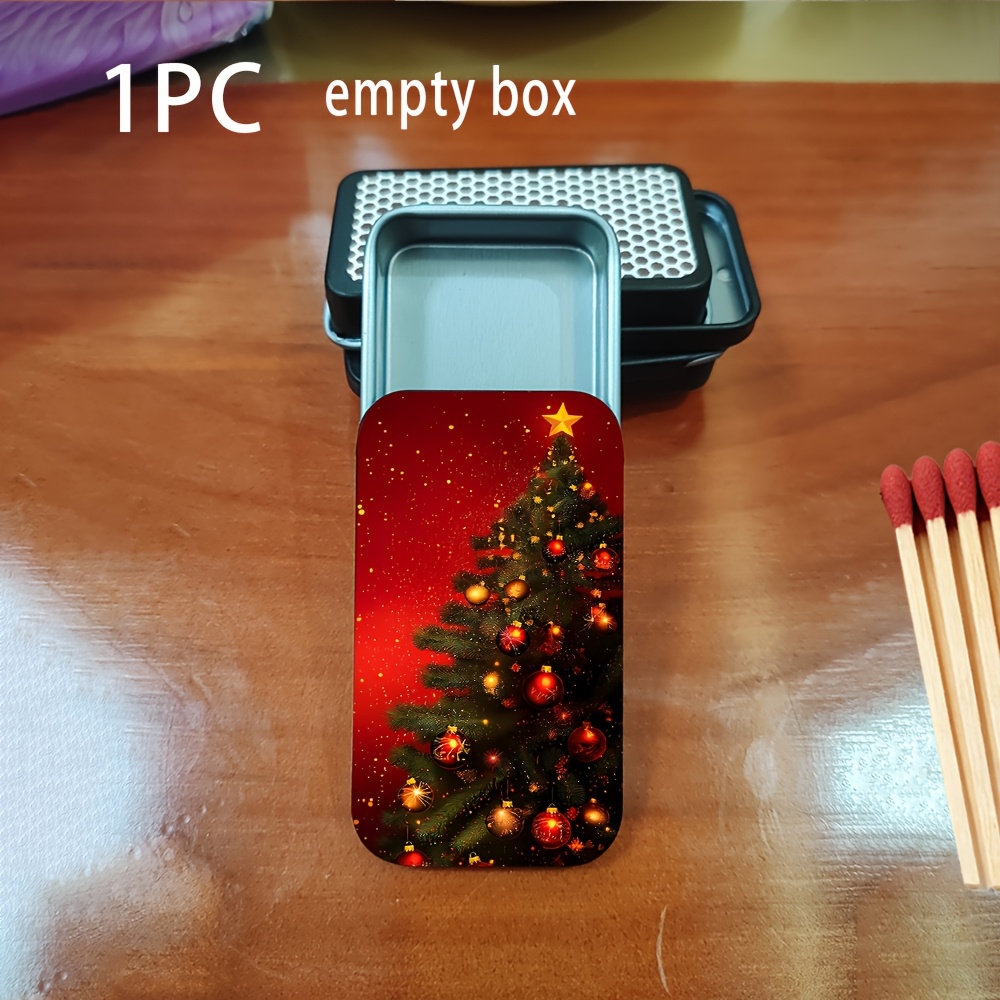 TEMU 1pc Retro Sliding Storage Box, Nostalgic Metal Tin, Portable High-grade Organizer, Multifunctional Decorative Gift Box For Easter Christmas