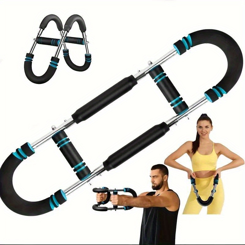 arm trainer adjustable multi muscle home   for chest arm and core adjustable spring exercise bar strength boosters