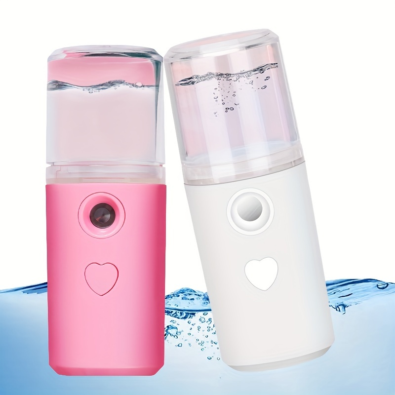 

Mini Portable Facial Steamer, Nano Mist Humidifier, Usb Rechargeable, Oxygen Infuser For Home And Travel Use, Compact And Travel-friendly