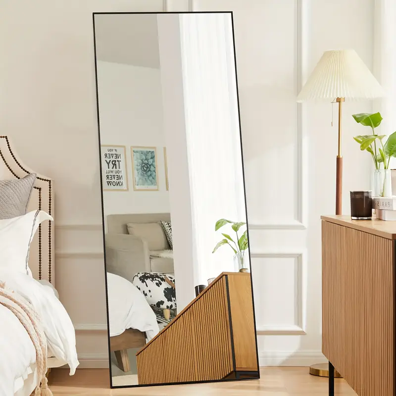 59x16 Full Length Mirror, Floor Mirror, Arched Full Length Mirror with Stand B 59x16 Full Length Mirror, Floor Mirror, Arched Full Length Mirror with Stand B