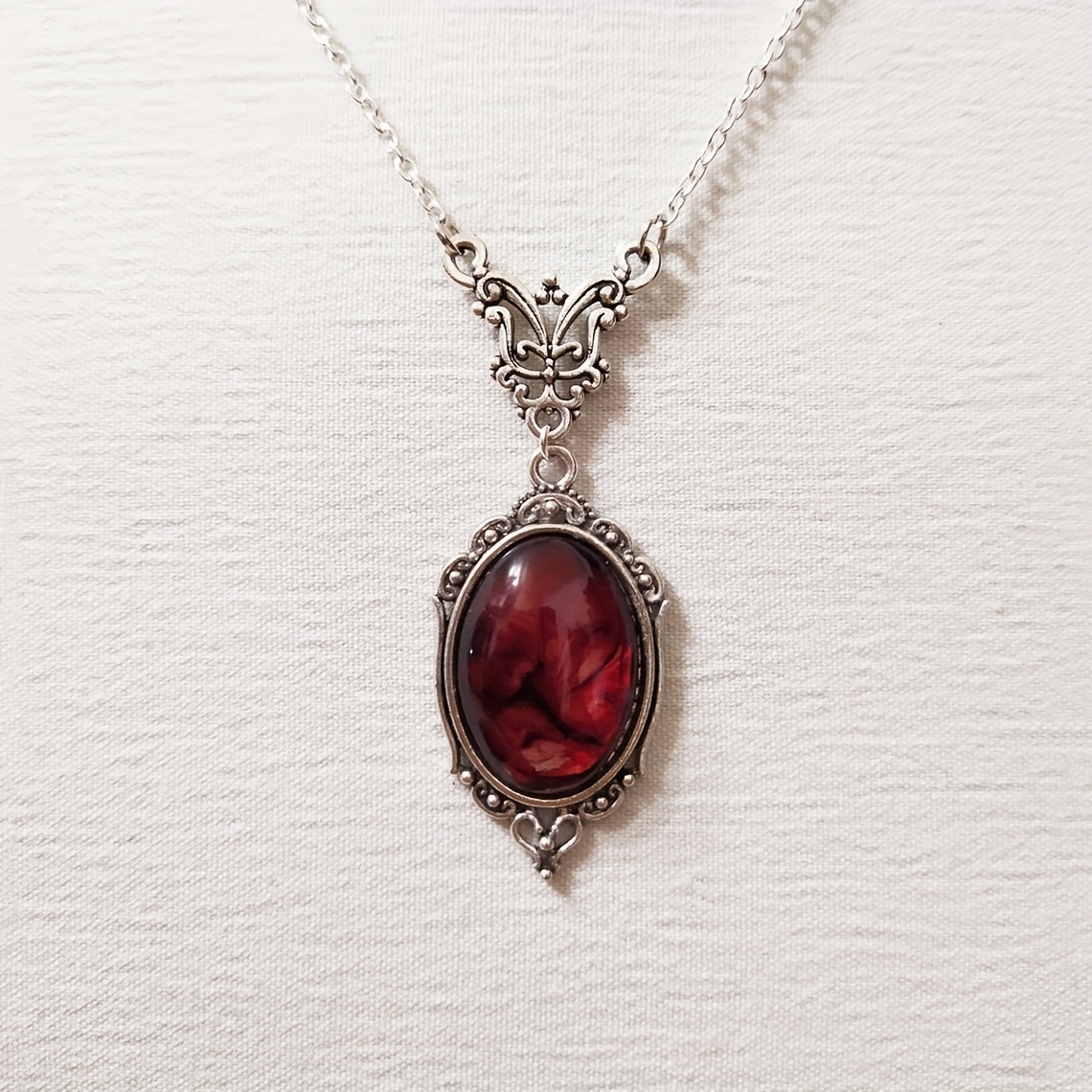 TEMU Collier avec pendentif en vintage, style élégant, petit accessoire polyvalent, collier à pendentif tendance