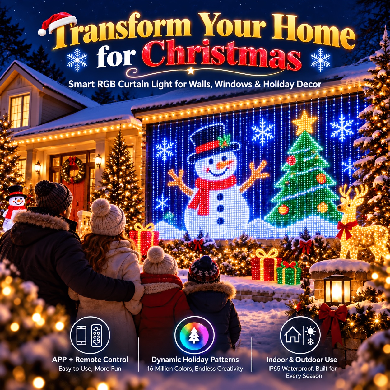 item picture smart curtain lights     400 256 led string lights with   control music sync multiple diy   for halloween christmas decorations