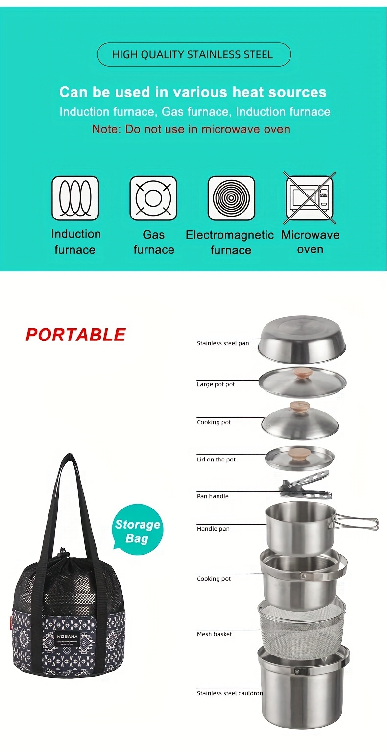 304 stainless steel pot set details 5