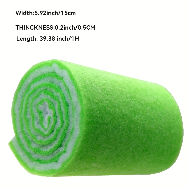 TEMU 1pc Of High- Aquarium Filter Pad, Non-electric Foam Filter Material, For Fish Tank Filtration, And Mechanical Filter Media (green/white)
