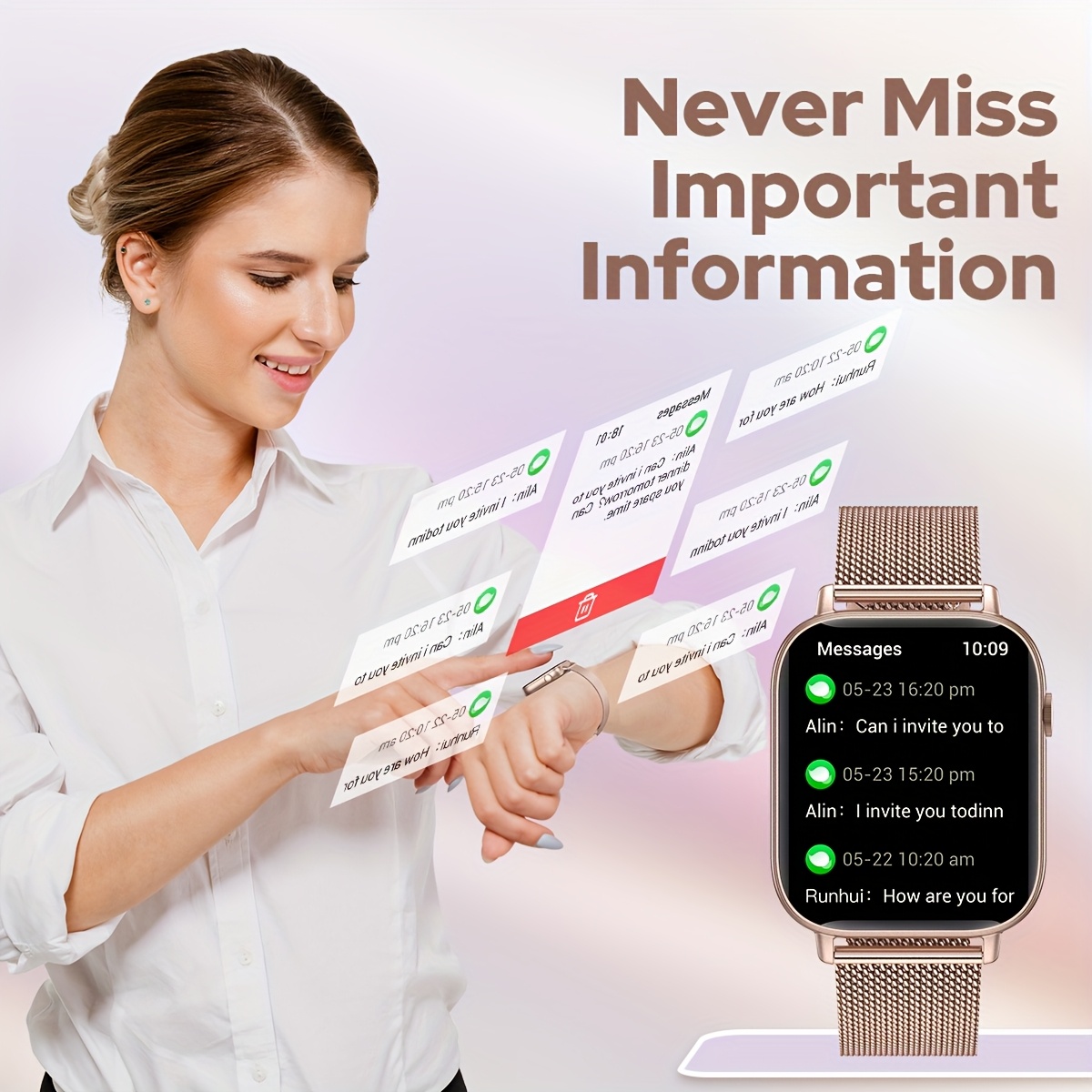 1pieza smartwatch /hacer/rechazar Temu Spain