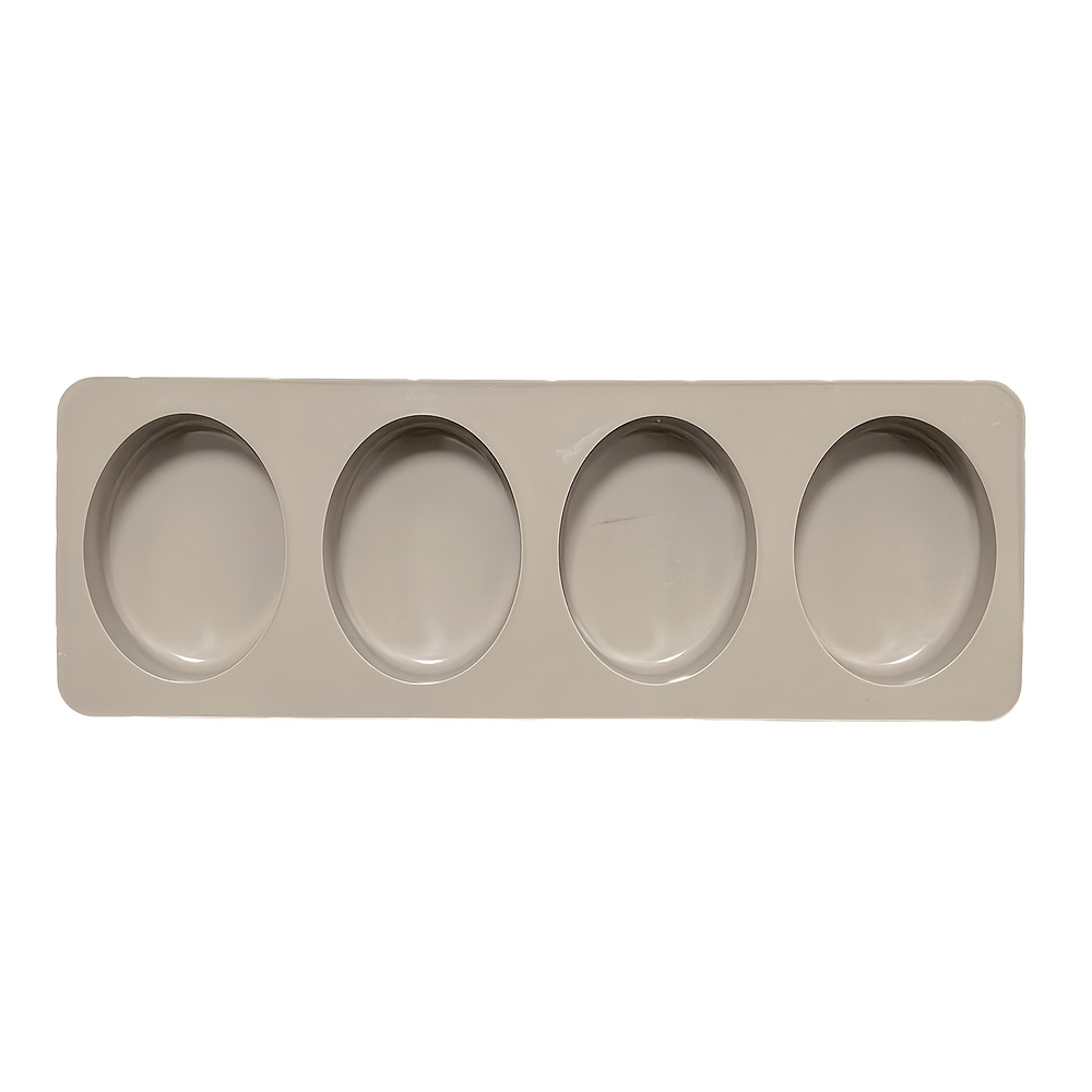 TEMU 1 pièce Moule à savon ovale créatif en , Moule en fait main pour bombe de bain et sel, Fournitures pour la fabrication de savons artisanaux