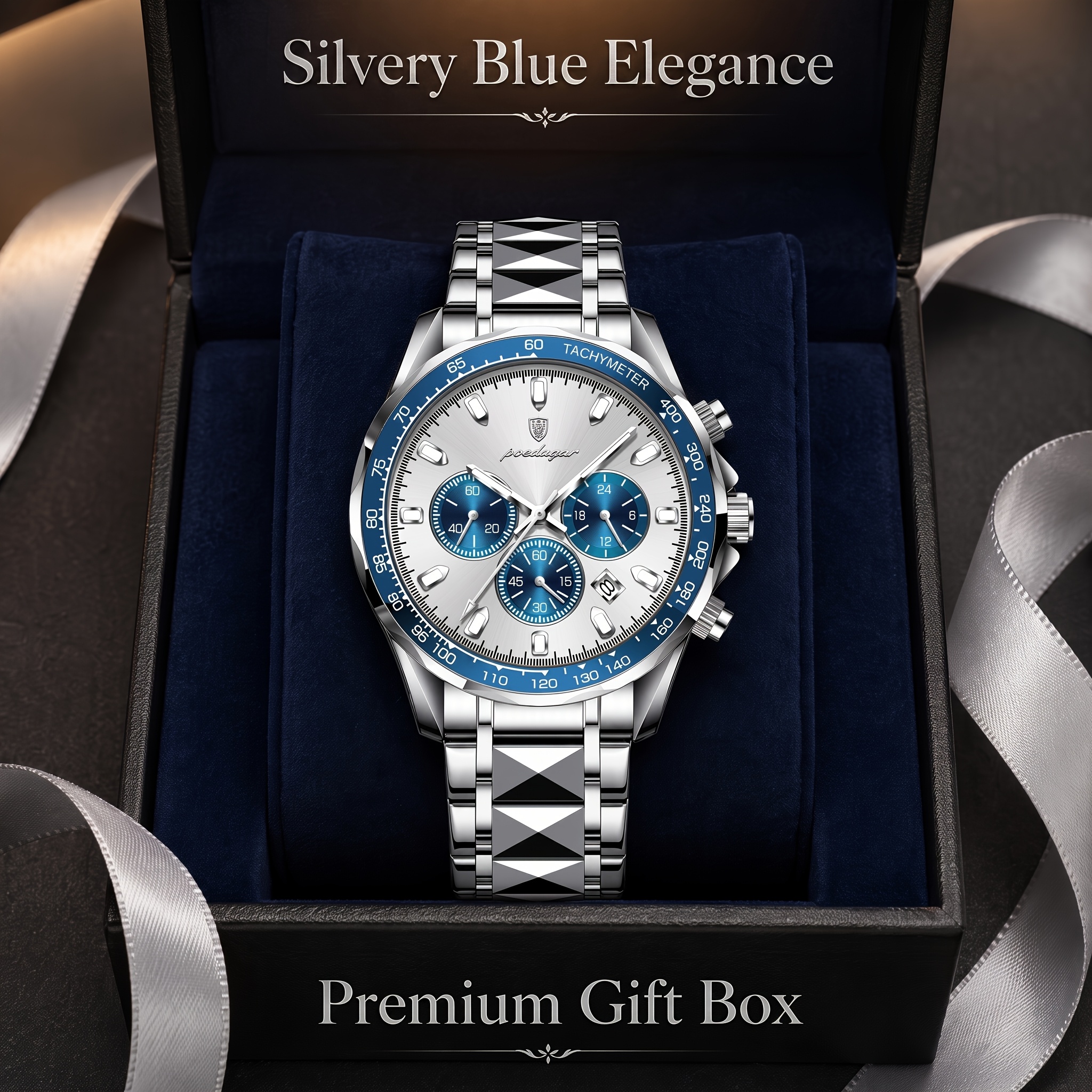 TEMU Classic Men's Watch Stainless Steel Casual Daily Use Gift For Husband Dad Au Stock Fast Delivery