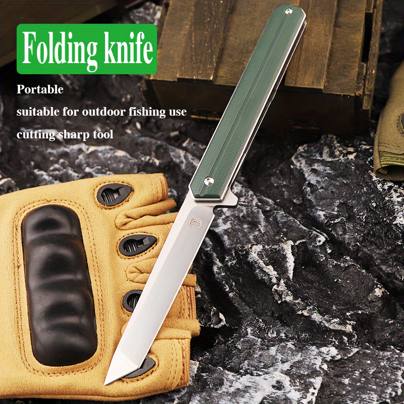 

1pcg10 Glass Fiber Handle 3.58-inch Blade Outdoor Camping Survival Knife Cutting Tool