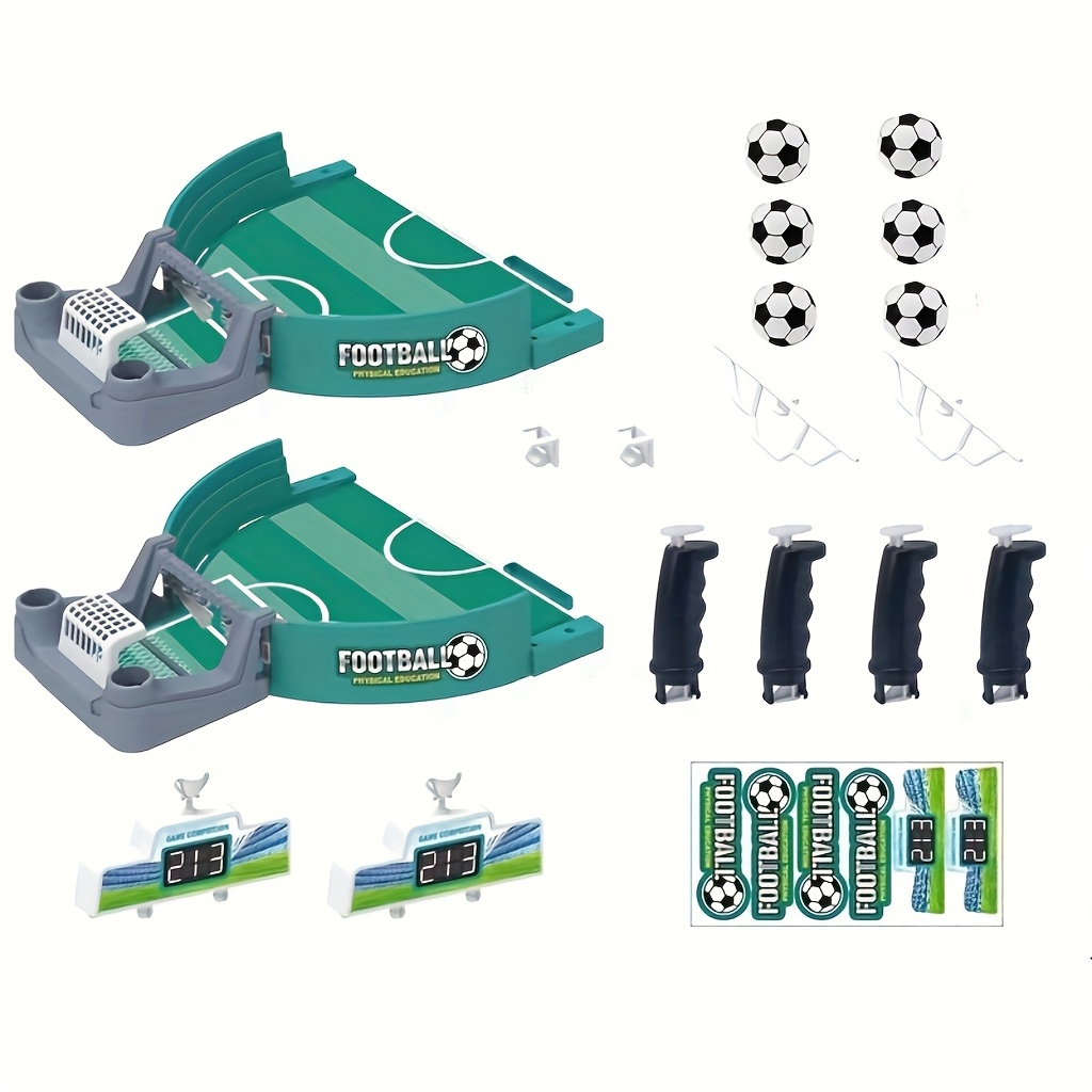 Kids' Portable Table Football Game Set, Parent-Child Versus Football Toy, 2-Player Competitive Puzzle Table Game, Durable PP Material, Independent Tabletop Design, Indoor Family Game, Kids' Party Toy, Christmas, Thanksgiving Gift, Soccer Board Game