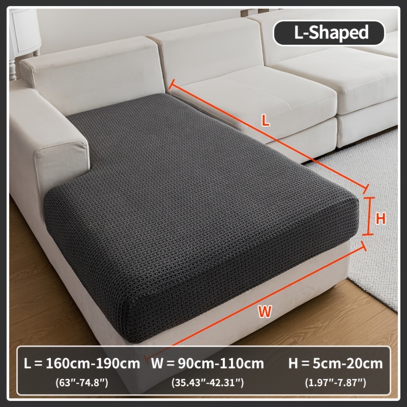 1pc Stretch Sofa Cover - Modern Non-slip Couch Protector, Elastic Slipcover For Living Room, Fits L-shaped & All Seat Sofas