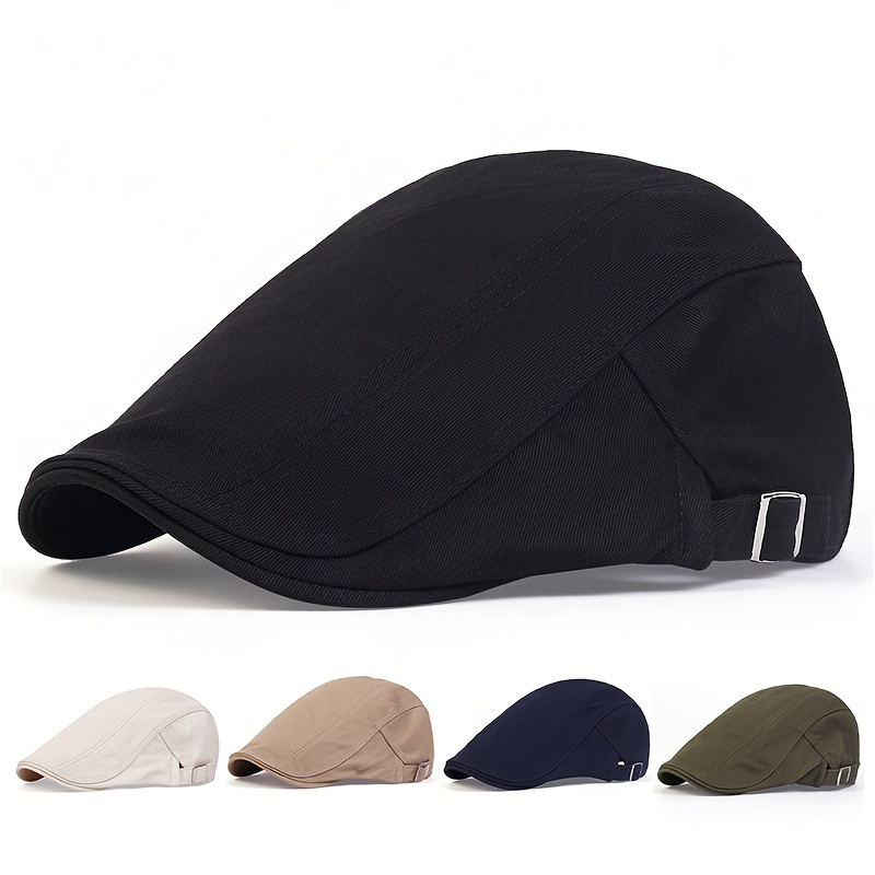 

Men's Classic Flat Cap: Relaxed Outdoor Hat For Fall/winter Seasons - Suitable For Travel, Beach Parties, And More