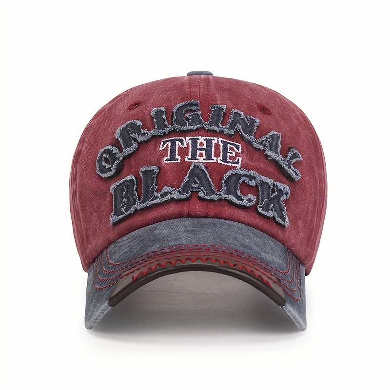 Casquette de baseball unisexe, casquette à lettres « THE BLACK », casquette à visière de style sombre, casquette à bord incurvé polyvalente pour sports de plein air, rassemblements et fêtes, taille réglable, fait un excellent cadeau Casquette de baseball unisexe, casquette à lettres « THE BLACK », casquette à visière de style sombre, casquette à bord incurvé polyvalente pour sports de plein air, rassemblements et fêtes, taille réglable, fait un excellent cadeau