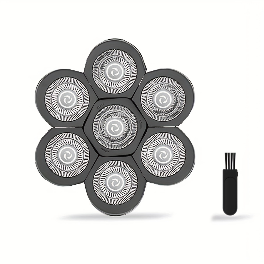 Replacement Heads For Electric Shavers With 7 , Suitable For Bald Shaving Tools, Designed For Head And Face Use, Perfect As A Father's Day Present