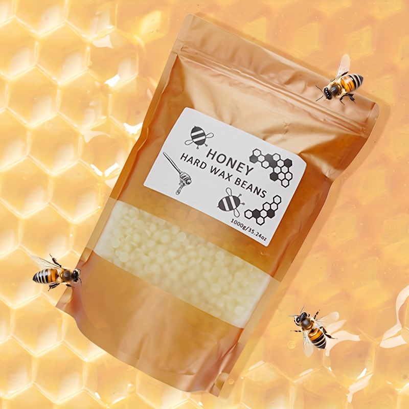 Image of 1000g Of Honey Wax Beans For Hair Removal, Quick And Convenient, No Paper Needed, Suitable For All Body Hair Types At Home