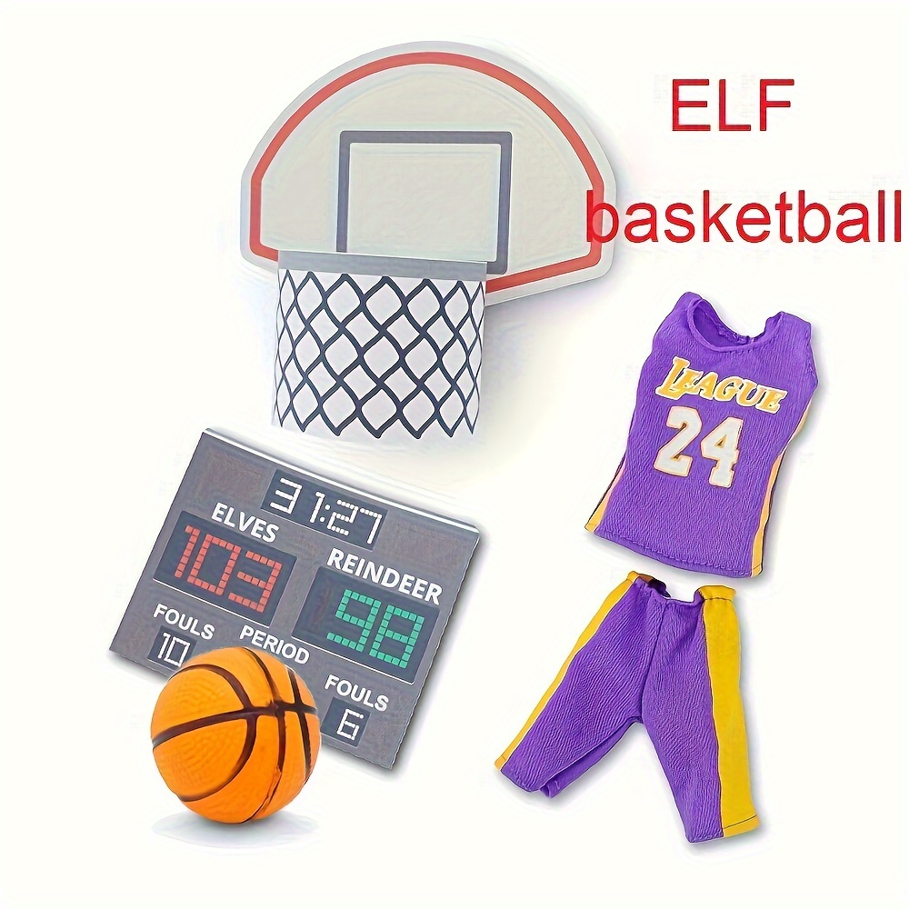 

Basketball Elf Prop: Festive Christmas Decoration For 30cm Dolls - No Electricity Required