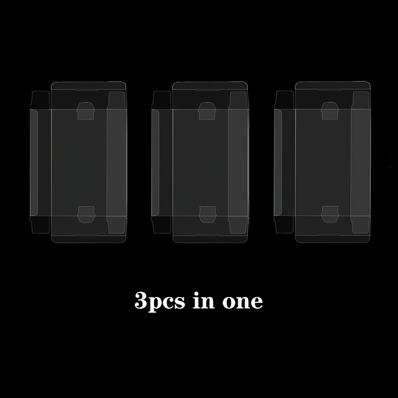 3pcs Game Cartridge Protector Box For Nes, Cartridge Display Case Protector For Nes