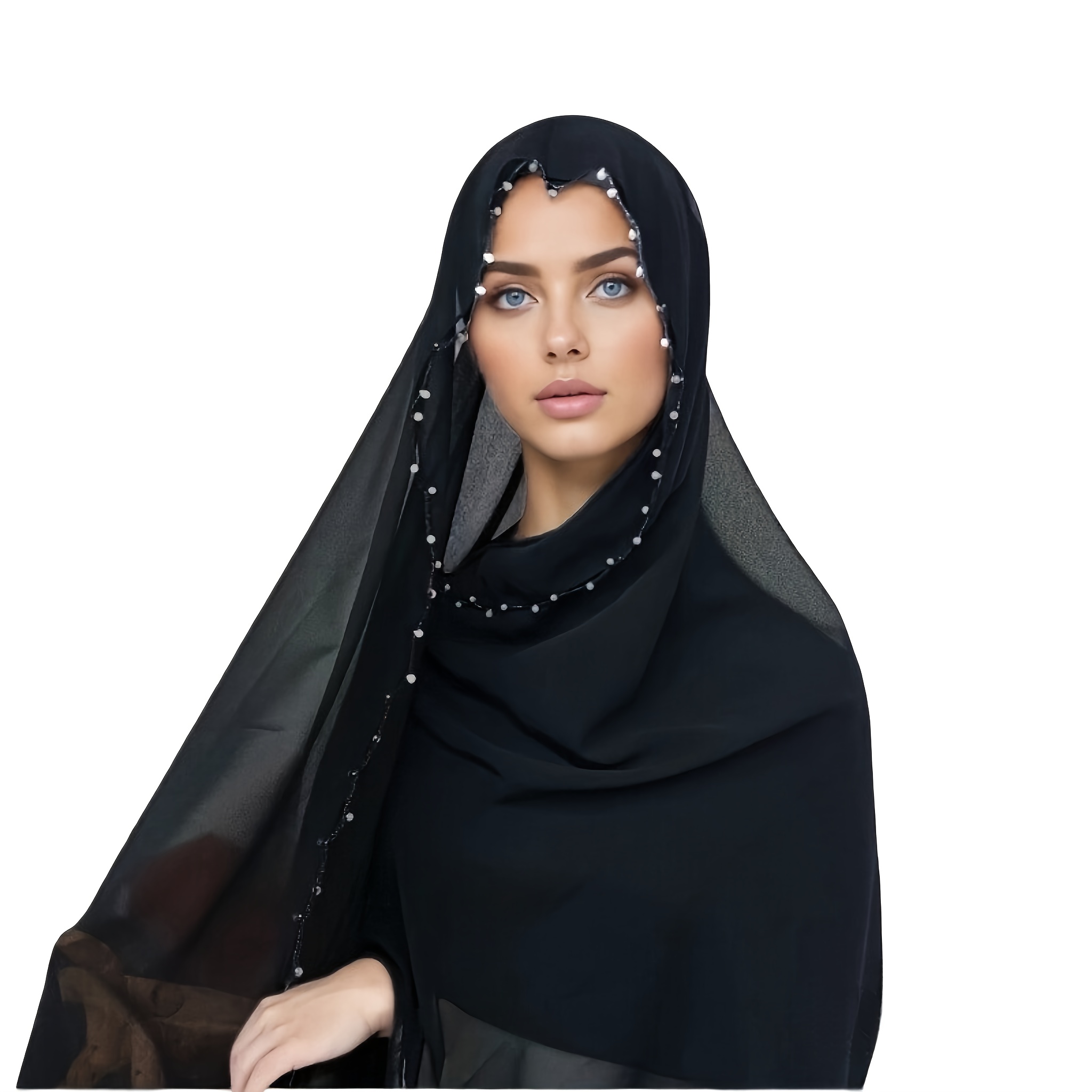 1pc muslim style scarf wavy edges a cool breathable Temu Kuwait