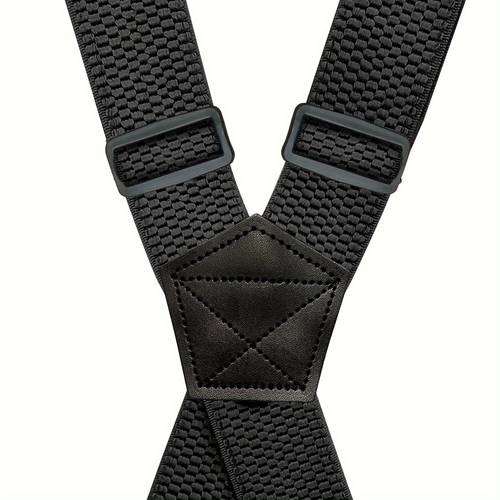 mens wide heavy duty work suspender adult 4 clips 120cm suspenders elastic adjustable strap braces work male jockstrap