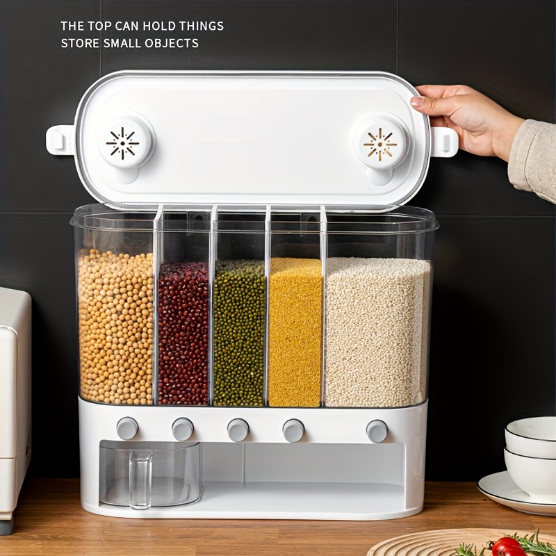 [Ideal Gift] Faridabio 12L (4 Gallons) Kitchen Storage Container - Airtight, Bug-Proof & Moisture-Proof Food Organizer with Transparent Window - Space-Saving Square Bin for Pantry, Cabinet, Countertop - Ideal for Rice, Beans, Pasta, Spices - Perfect Gift for Home Cooks & Professional Kitchens, Modern Kitchenware, Japaneseinspired Design