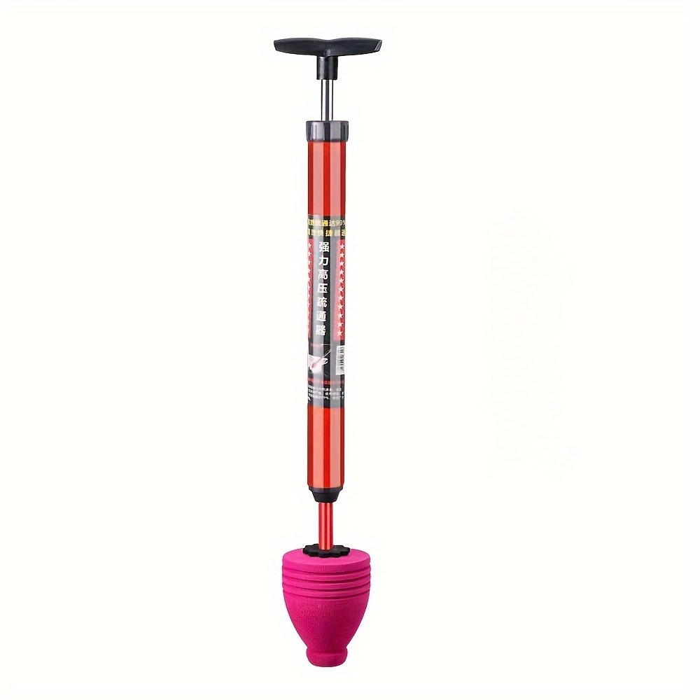 heavy duty pneumatic toilet plunger high pressure drain blaster cleaner with human handled pump design rubber material clog remover for toilets sinks pipes details 2