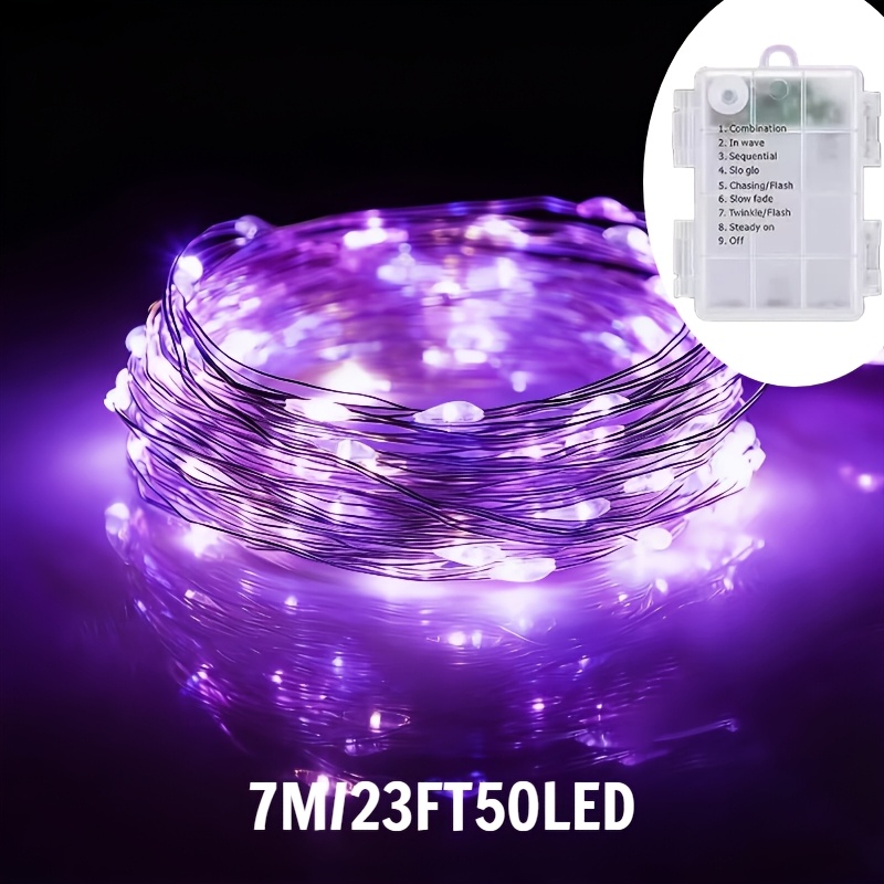TEMU 1-pack Battery Box Led Fairy String Lights - 50/300 Led Fairy Lights, Suitable For Indoor And Outdoor Decoration, An For Bedrooms, Parties,