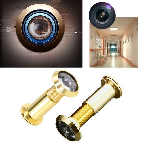 1pc Anti-Theft Door Peephole Door with High-Definition Glass Lens 220-Degree Wide-Angle - for Home Office and Hotel Security - Perfect Gift for