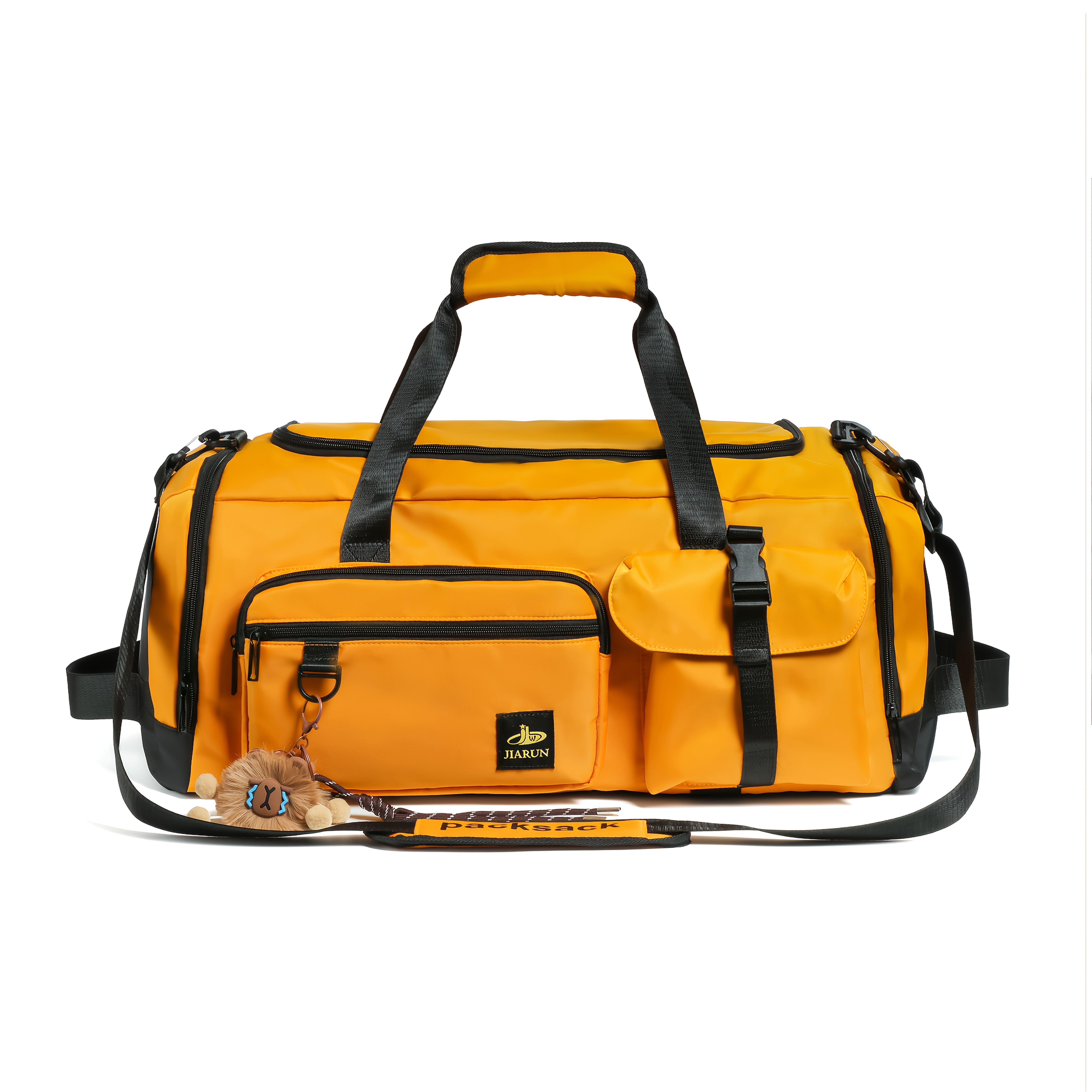 Moqueta de Viaje Multicolor, Mochila Deportiva Unisex para Hombres y Mujeres con Compartimento Independiente para Zapatos, Bolso de Equipaje Multipropósito para Parejas en Vacaciones, Convertible para Uso como Bandolera o de Mano - Imagen 5