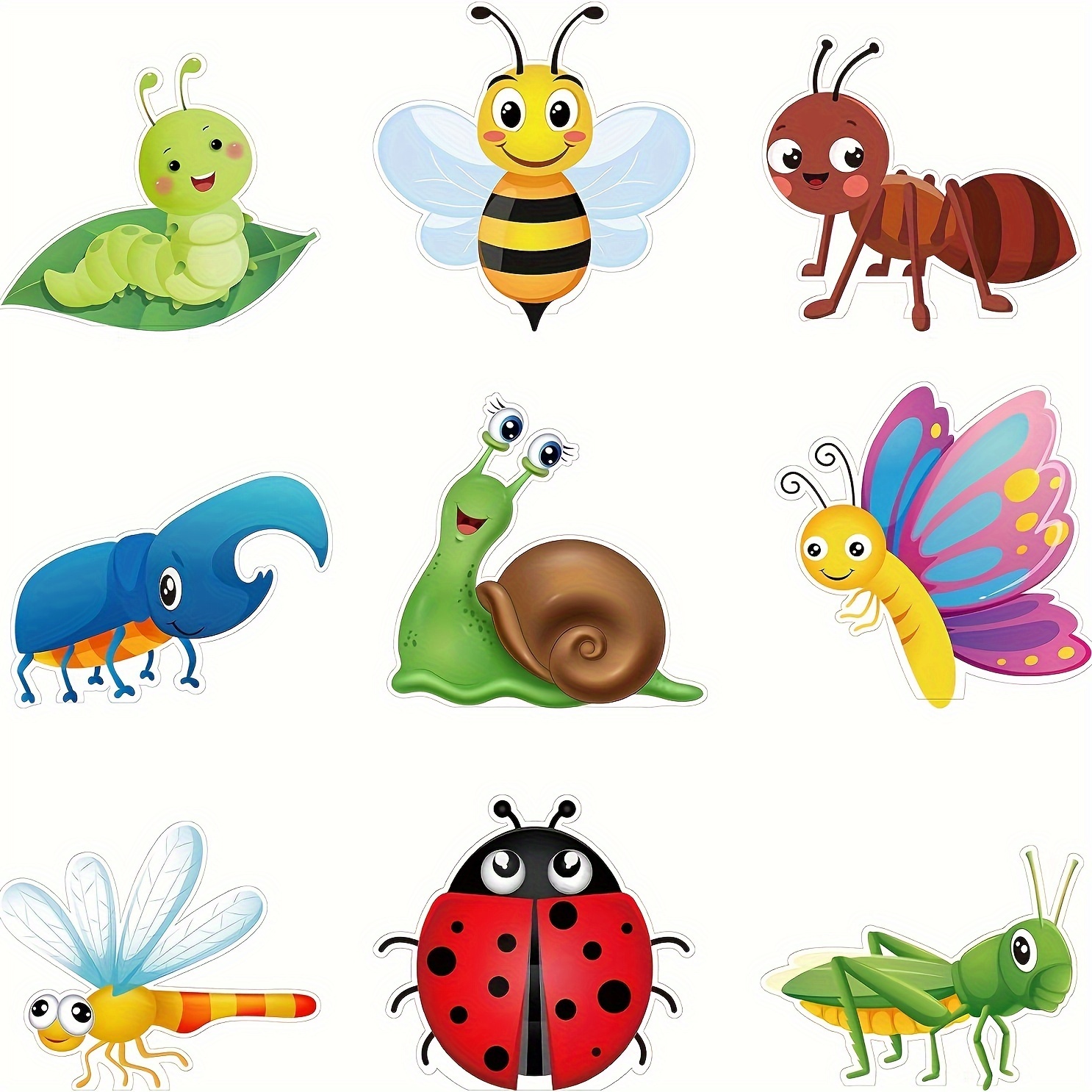 

18pcs Animal Insect Bulletin Board Cutouts, Back To School Decorations, Pastoral Theme Classroom Accents With Butterfly, Bee, Ladybug For Teacher Student Educational Material And Party Supplies