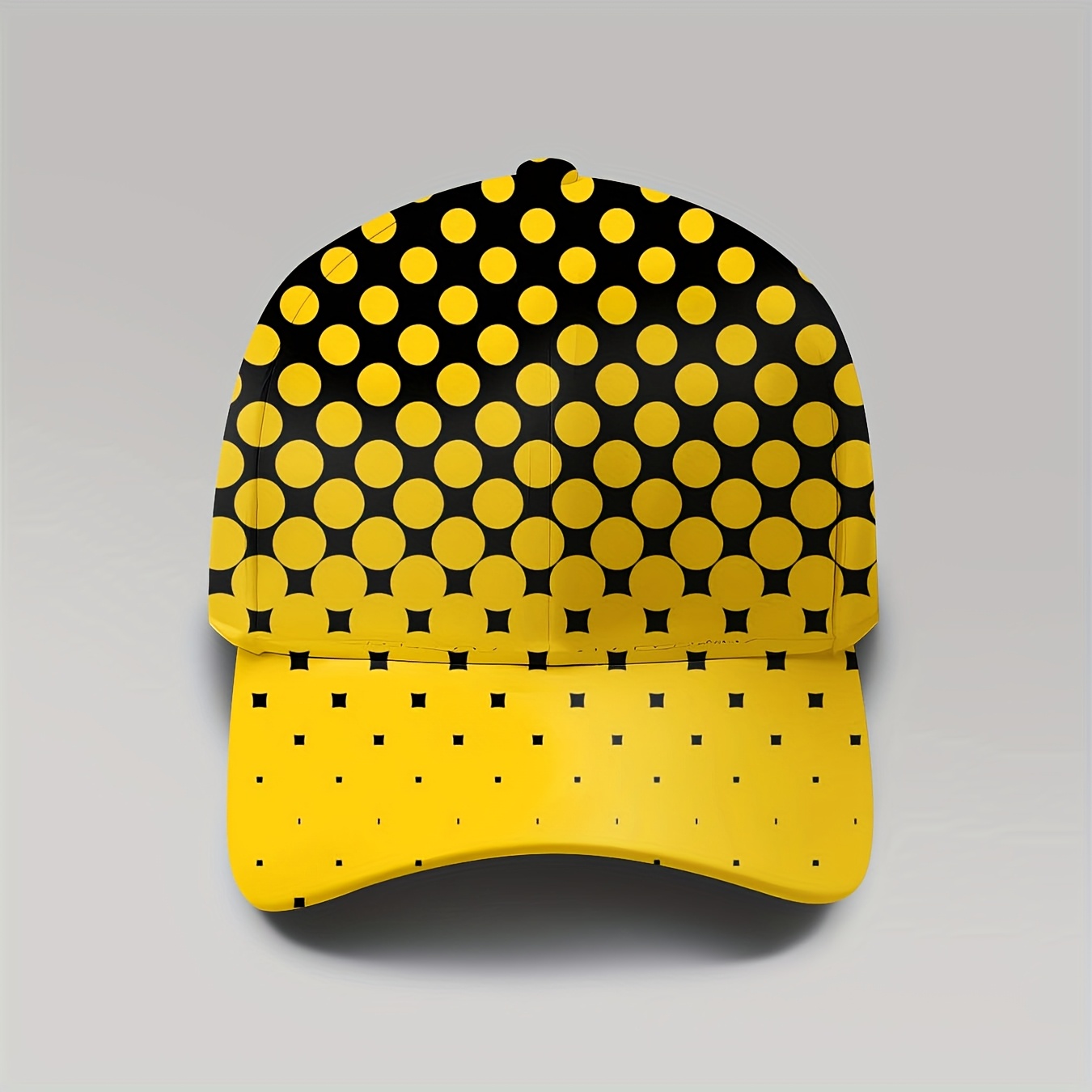 TEMU 1pc, Vintage-style With Polka Dots In Yellow And Black, Designed For Women, , Casual And Trendy, Offers, And Is Breathable