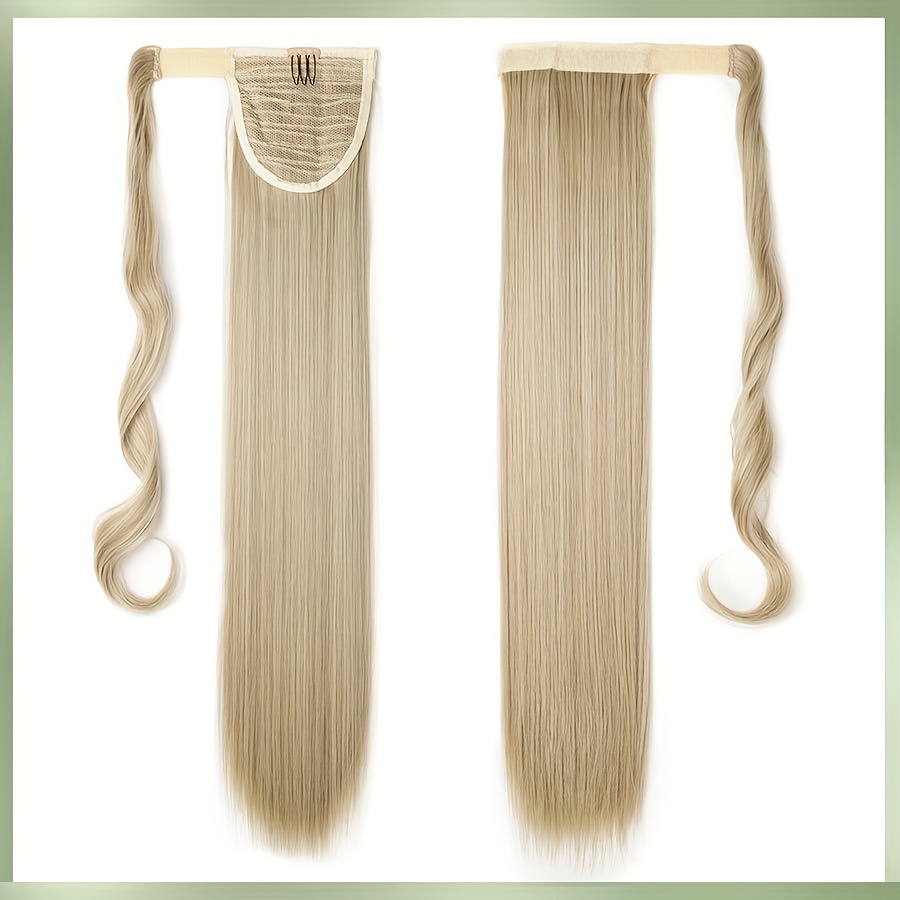 Image of Long, Heat-resistant Synthetic Ponytail Extension That Wrapped Around For A Look. Ideal For Women For Occasions Like Weddings, Parties, Or Halloween And Christmas