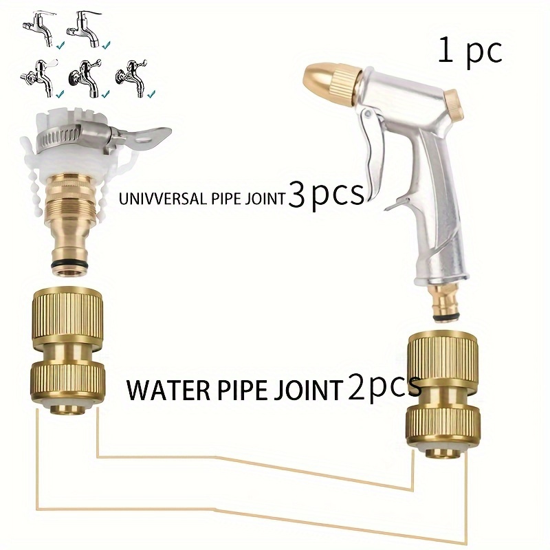 High pressure Brass Adjustable Hose Nozzle: Perfect Car - Temu