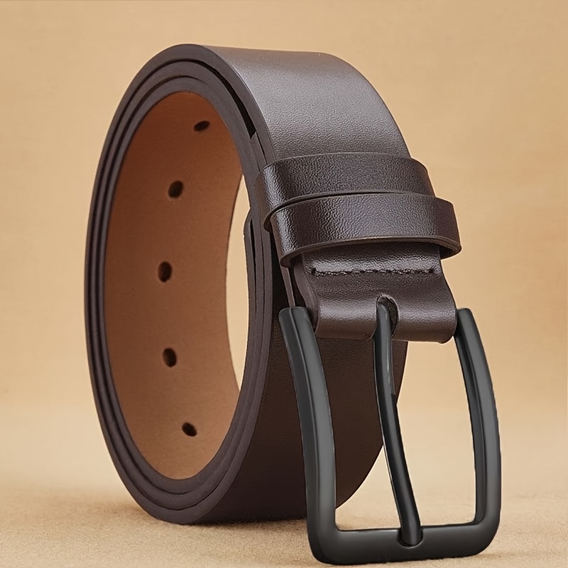 Men's Automatic Buckle Belt with Eagle Head Zinc Alloy Buckle