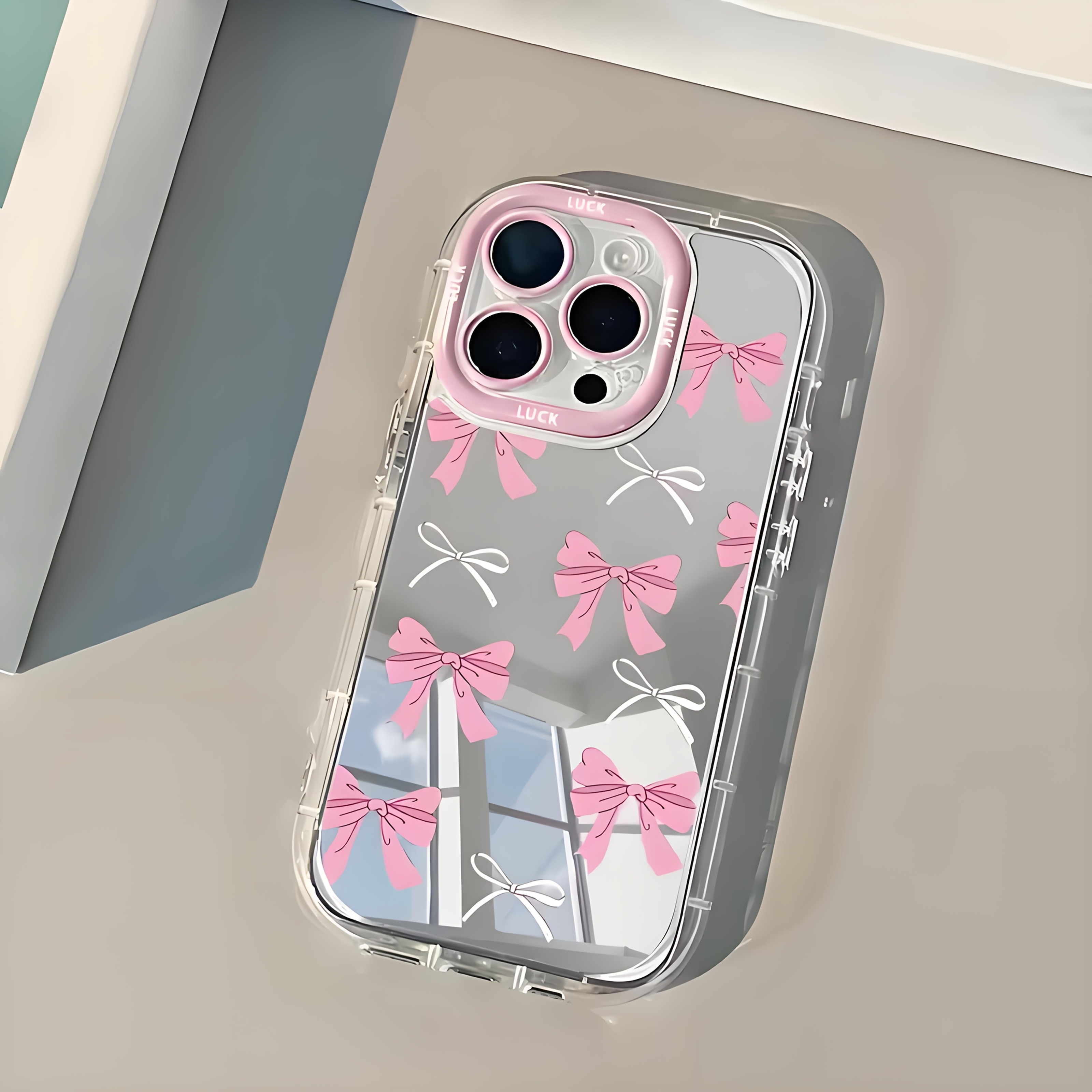 TEMU para Teléfono - Regalos Esenciales para Halloween y Navidad, Diseño , Antigolpes, Espejo, , Atractiva para Jóvenes, Estilo Dibujos Animados,