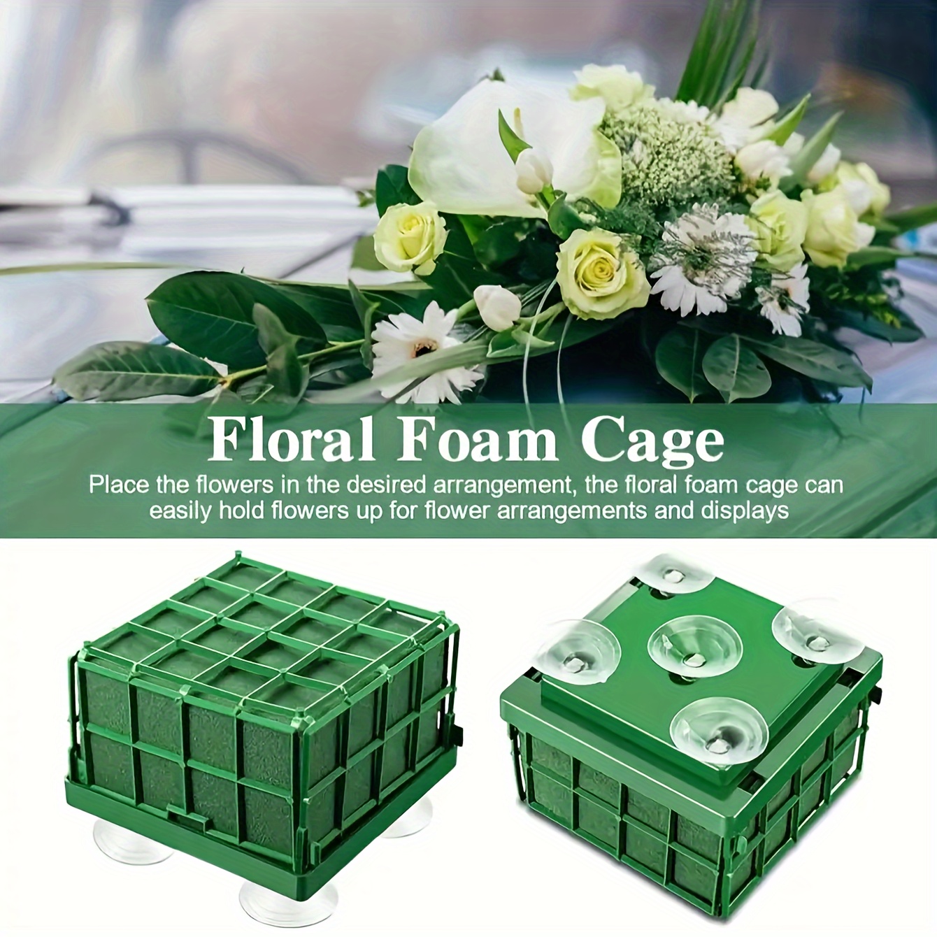 

Mud Cup Wedding Decoration Supplies Car Table Dry And Mud , Bouquet Can Plastic Mud
