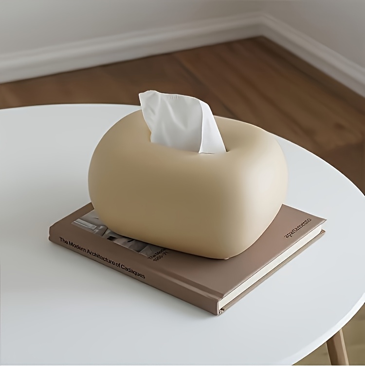 1pc modern minimalist ceramic tissue box holder white black accents spherical shape instagrammable home decor for living room kitchen dining table coffee table durable stylish storage organizer tabletop accent   quality   contemporary     interior designers Product details 3