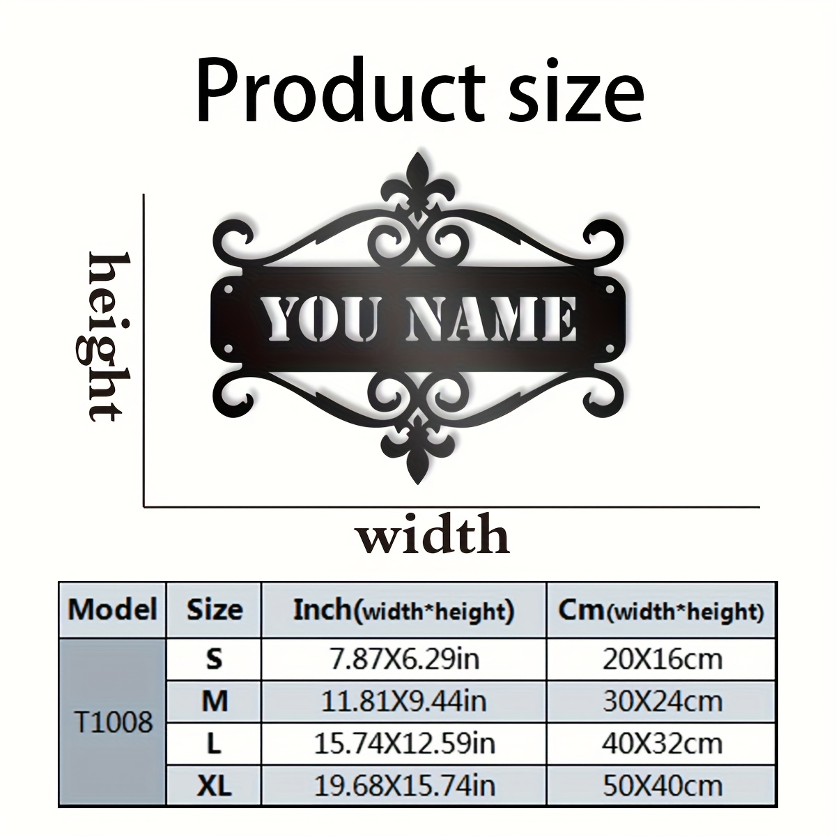 TEMU Customizable Home Metal Signs - Personalized Door, Stable, Or Barn Plaques With Name Combinations, No Power Required, Horizontal Orientation,
