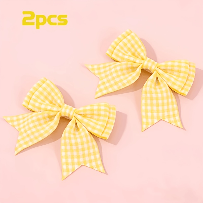 TEMU 2/6 piezas de adornos de de tela a cuadros , apliques decorativos de de poliéster a cuadros vichy, accesorios de manualidades DIY para ropa,
