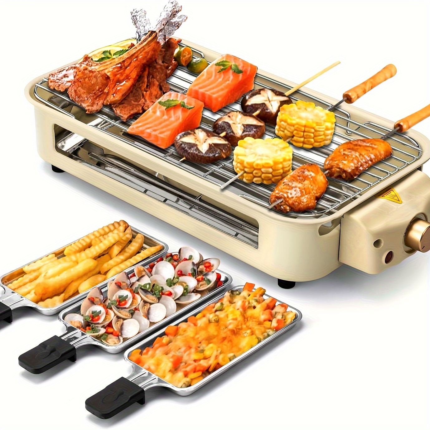TEMU Bbq Portable , , , For Authentic Bbq, , 1500w, Dishwasher Safe
