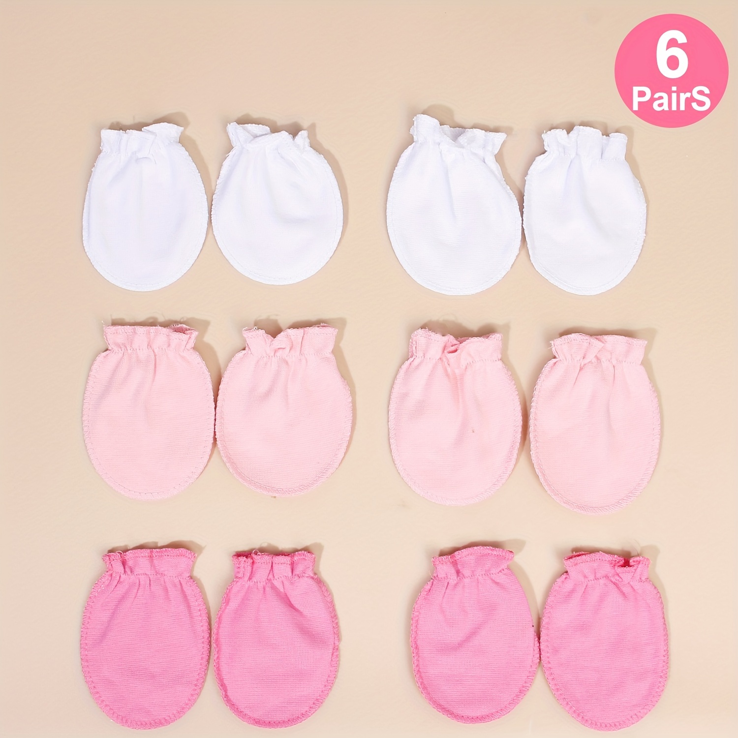 Cotton Gloves For Baby Newborn Hand Mittens Pairs Of Multi-Colored