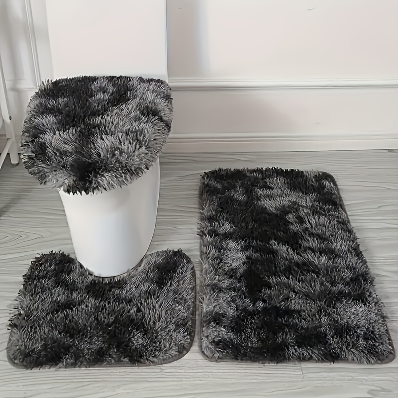 TEMU 3pcs Tie-dye Bathroom Rug Set, -absorbing Tie-dye Bath Mat, Washable, Quick-drying, Relaxing And Comfortable, Suitable For Bedrooms, Bathtubs,