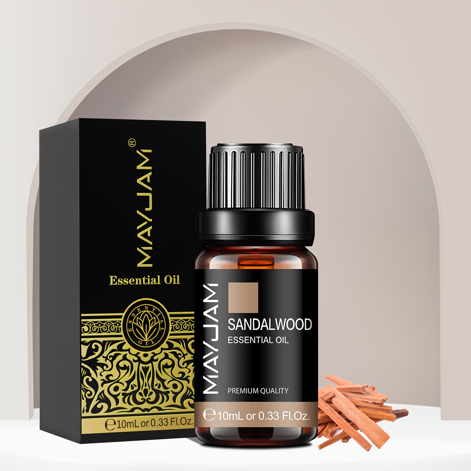 10mlyb Sandalwood Diffusing Essential Oils, Great For Diffusers, Humidifiers, Candles Making At Home, Office, Hotel