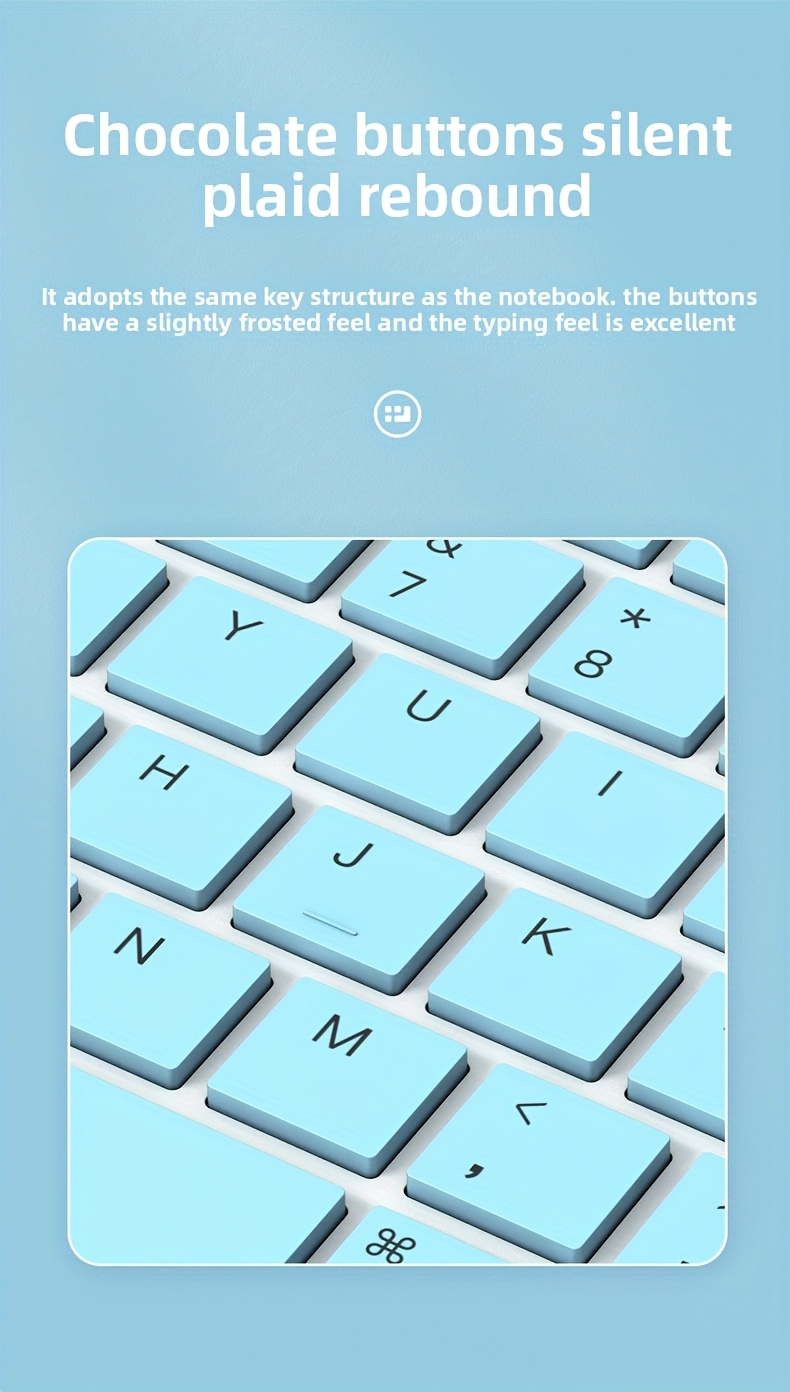 Teclado inalámbrico ultrafino para portátil y para for ipad - Portátil, recargable, diseño ergonómico con carga USB-C, ideal para oficina, viajes y uso doméstico, accesorio para espacio de trabajo en casa | Teclado elegante | Diseño compacto, teclado inalámbrico para portátil