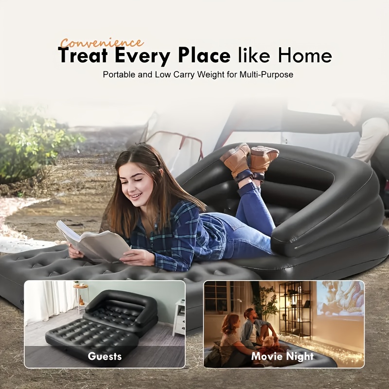 queen size in inflatable air sofa bed headboard pvc Temu