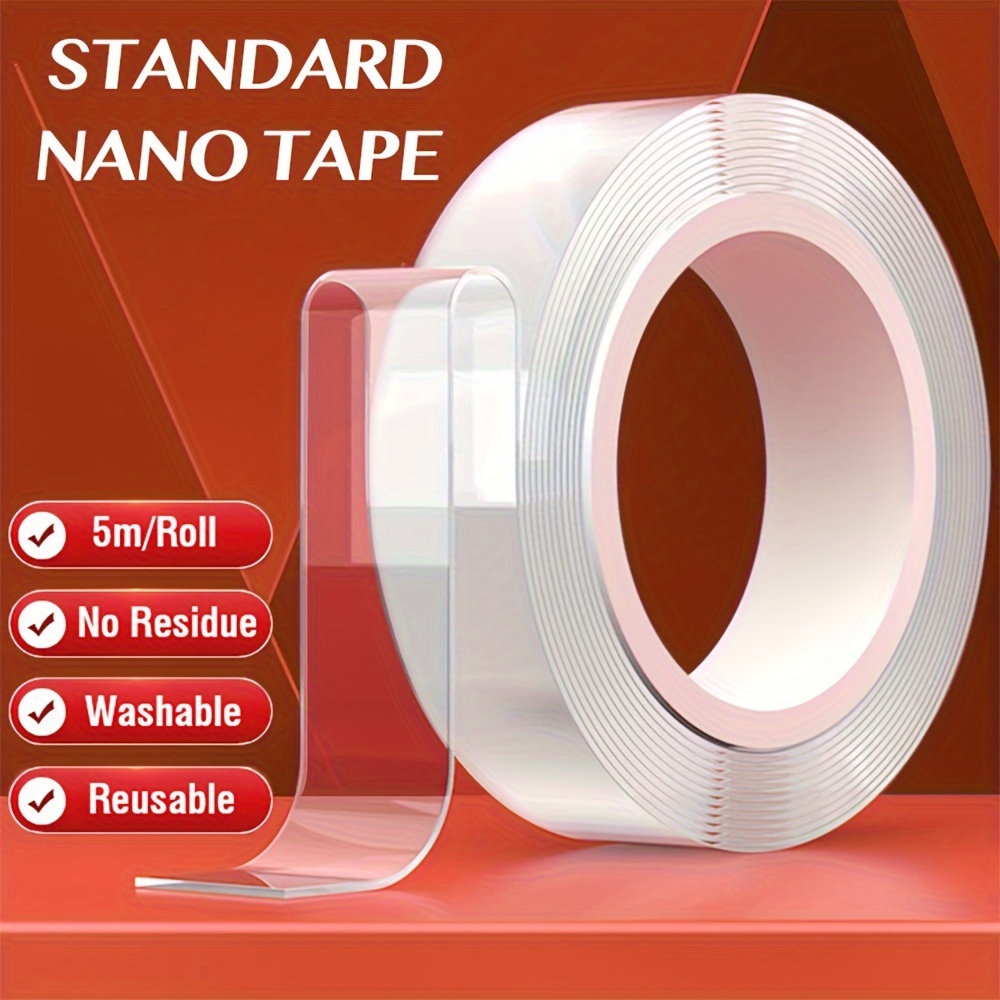 Nano Tape Double Sided Tape Transparent Notrace Reusable - Temu Kuwait